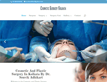 Tablet Screenshot of cosmeticsurgerykolkata.com